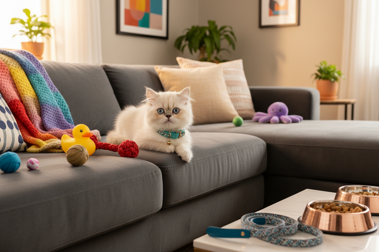 put a little pet on that couch